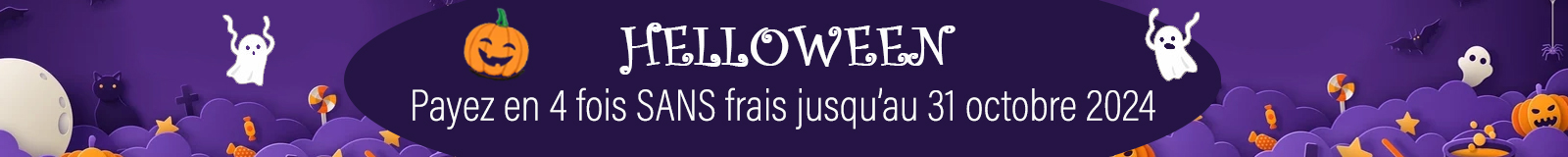 Helloween : profitez du paiement en 4 fois SANS frais jusqu'au 31 octobre 2024 !