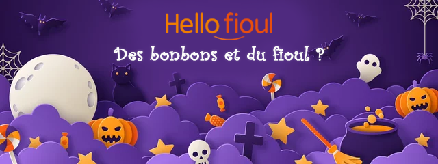 Helloween débarque chez Hello fioul – profitez du paiement en 4 fois SANS frais du 16 au 31/10/24.